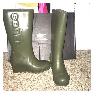SOREL Joan Tall Wedge Rain Boot